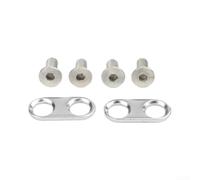 Belnotelt Crampons de pédale de vélo en laiton, pour systèmes Eggbeater Candy Maillet, plaques de verrouillage réglables de 2,2 mm avec joints et vis, compatibles avec les chaussures de vélo de