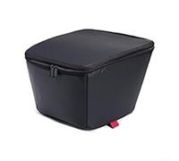 Belnotelt Doublure de panier de vélo, sac intérieur imperméable, insert de rangement robuste en cuir synthétique, pour vélo électrique, scooter, porte-bagages arrière, avec doublure en éponge