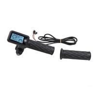 Belnotelt Ensemble de poignées d'accélérateur pour vélo électrique avec écran LCD, contrôle du capteur Hall 36-72 V, câble de 170 cm, pièce de vélo électrique 6 broches pour conversion de vélo