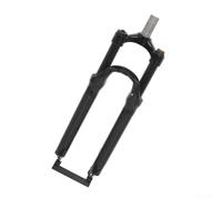 Belnotelt Fourche à suspension en alliage d'aluminium avec verrouillage mécanique, rebond réglable absorbant les chocs, fourche avant pour VTT (61 cm, gris)
