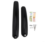 Belnotelt Garde-boue coloré détachable, pour vélos pliants de 35,6 à 50,8 cm, avant et arrière pour garde-boue avec bande réfléchissante, protection en plastique de qualité, pour petite roue (noir)