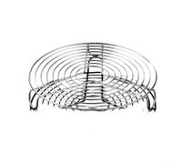Belnotelt Grille de cuisson vapeur en acier inoxydable pour ustensiles de cuisine, grille surélevée pour une circulation homogène de la vapeur, compatible avec autocuiseur, plateau de refroidissement