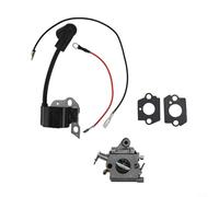 Belnotelt Kit de bobine d'allumage de carburateur compatible avec tronçonneuse MS170 MS180 017 018, pièces de rechange avec joints pour un fonctionnement efficace du carburant et une installation