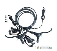 Belnotelt Kit de frein à disque hydraulique pour vélo électrique, étriers à double piston avant et arrière avec leviers de mise hors tension, interface SM 2 broches, compatible avec rotors de 160 mm