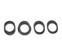 Belnotelt Kit d'entretoises pour casque de vélo de 2,8 cm pour tube de direction de fourche de 28,6 mm, lot de 4 rondelles en plastique avec couvercle supérieur en hauteur de 2 mm, 5 mm, 10 mm pour