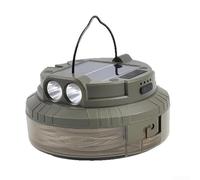 Belnotelt Lampe de camping avec bande lumineuse solaire de 20 mètres pour une large zone et spot pour un éclairage ciblé (chaud)