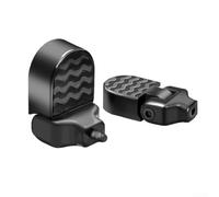 Belnotelt Lot de 2 repose-pieds pliables pour vélo électrique en alliage d'aluminium avec texture antidérapante, pédales passager noires pour VTT avec porte-bagages arrière