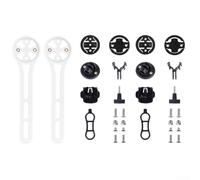 Belnotelt Lot de 2 supports d'ordinateur de vélo en nylon, compatibles avec œil de chat, comprend un adaptateur pour caméra d'action, un support d'extension de guidon robuste et imperméable (lot de 2