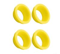 Belnotelt Lot de 4 bagues de serrage colorées pour étriers MT5 MT7 à 4 pistons, housses décoratives, design en plastique léger pour personnaliser votre conduite (jaune)