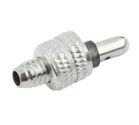 Belnotelt Lot de 4 valves de chambre à air de vélo de rechange pour valve Dunlop de type Allemagne, en acier inoxydable, pièces pneumatiques résistantes pour le cyclisme