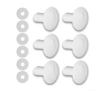 Belnotelt Lot de 6 vis de roue en plastique blanc pour nettoyeur de piscine Polaris 180/280/380 C55 C-55