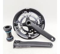 Belnotelt Pédalier de vélo de route en alliage d'aluminium 48/32T avec pédalier, pour système Hollowtech 165 mm, 170 mm, 175 mm, bras de manivelle léger (175 mm)