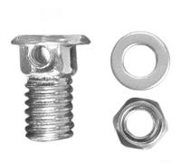 Belnotelt Perles de câble de frein rondes et carrées de style ancien pour pièces de vélo, construction en métal, fixation sécurisée, filetage résistant à l'oxydation (A)