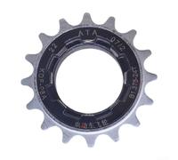 Belnotelt Pignon de roue libre de vélo à vitesse unique pour vélo de piste Fixie et E-Bike - Pignon de rechange 12T 16T - Filetage métrique argenté et doré - Compatible avec filetage métrique (16T