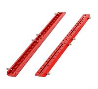 Belnotelt Plaque de guidage en alliage d'aluminium à double fente 75/60 degrés Vixen - Support de montage compatible pour télescope d'astrophotographie - Rouge - 120-445 mm (445 mm)