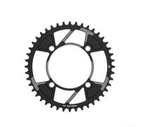 Belnotelt Plateau étroit et large 104BCD pour VTT - Kit de conversion à vitesse unique - Design à dents positives-négatives en alliage d'aluminium pour un cyclisme sécurisé - Noir - Options 40T-52T