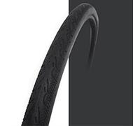 Belnotelt Pneu de vélo solide 700 x 23 C anti-crevaison à pignon fixe pour vélo urbain sans chambre à air pour les trajets de course, noir, blanc, rouge, bleu (noir)