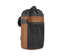 Belnotelt Porte-bouteille de vélo de grande capacité avec doublure thermique, étui en polyester résistant à l'usure pour toutes les saisons (marron)