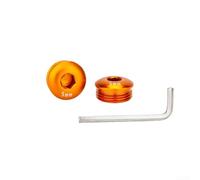Belnotelt Poussière de pédale de vélo en alliage d'aluminium pour filetage M14 x 1, cache-vis d'essieu de vélo ultra léger 5 g pour éviter la poussière et les débris, accessoires de vélo pliables de