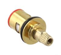 Belnotelt Robinet d'eau G1/2 en laiton et fer à ouverture rapide pour robinet d'eau de cuisine, salle de bain, douche, remplacement droit, gauche, chaud 43 mm