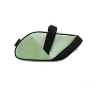 Belnotelt Sac de selle de vélo étanche avec support de feu arrière, pochette de rangement sous le siège, bande réfléchissante pour route VTT (vert)