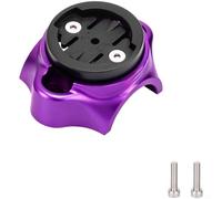 Belnotelt Support de potence de vélo pliable pour ordinateur, pour tube de direction Neo Dual Bolt en aluminium CNC, design peu encombrant pour Garmin Bryton et Wahoo (violet)
