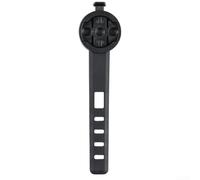 Belnotelt Support de potence d'ordinateur pour Garmin, support de feu arrière de vélo pour tige de selle aérodynamique, support de navigation en plastique avec sangle réglable, support de feu arrière