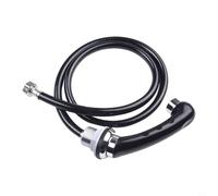 Belnotelt Tuyau de shampooing pour chaise de barbier avec buse réglable, fixation de plomberie professionnelle pour lit de shampooing, pommeau de douche de 137 cm pour lavabo de coiffeur