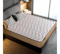 beloBed Matelas 90x200 cm Épaisseur 20 cm Mousse à Mémoire Haut Confort Réversible Double Face Ferme Moyenne Multicouche Respirant Noyau en Mousse HR PureCloud