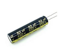 BELOF Lot de 10 condensateurs électrolytiques en aluminium 82UF 450 V 82UF taille 13 x 50 20 %