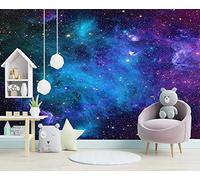 BELOKA Papier Peint Panoramique 3D Étoiles Cosmos Papier Peint 3D Intissé Moderne Décoration Murale
