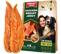 Beloved Pets Chicken Jerky Dog Treats 11 OZ - All Natural and Organic Healthy Snacks for Large & Small Dogs - Grain Free and High Protein - Human Grade Pet Chews