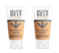 Below The Belt Nettoyant intime féminin, sans savon, nettoyant quotidien au pH équilibré avec parfum Brise fraîche - Lot de 2 flacons de 75 ml