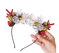 BELOWSYALER Accessoires de fête de Noël - Serre-tête en bois de renne - Accessoires de vacances - Bandeau mignon pour fête de famille