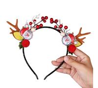 BELOWSYALER Accessoires de fête de Noël - Serre-tête en bois de renne - Accessoires de vacances - Bandeau mignon pour fête de famille