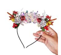 BELOWSYALER Accessoires de fête de Noël - Serre-tête en bois de renne - Accessoires de vacances - Bandeau mignon pour fête de famille