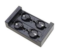 BELOWSYALER Adaptateur de charge pour piles bouton ML2032 ML2025 avec 4 emplacements et coque résistante à la chaleur