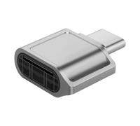 BELOWSYALER Adaptateur de lecteur de carte USB C vers TF super rapide en aluminium facile à utiliser pour smartphones, tablettes et ordinateurs portables USB C vers lecteur TF pour téléphone