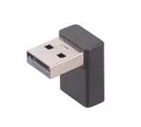 BELOWSYALER Adaptateur d'extension USB 3.0 mâle vers femelle coudé à 90 degrés vers le haut pour ordinateur portable PC USB connecteur d'extension