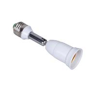 BELOWSYALER Adaptateurs d'extension d'ampoule E27 vers E27 avec bras d'extension de 13,5 cm pour la maison, le garage et l'éclairage