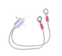 BELOWSYALER Ampoule halogène de rechange avec base à bride et fils de borne | Assemblage d'ampoule à filament C-6, deux fils terminaux, structure transparente pour un service courant de source lumineuse