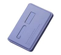 BELOWSYALER Angles de vue réglables, support de téléphone, rangement de cartes, design pliable, support en cuir PU, portefeuille pour téléphone