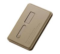 BELOWSYALER Angles de vue réglables, support de téléphone, rangement de cartes, design pliable, support en cuir PU, portefeuille pour téléphone