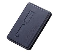 BELOWSYALER Angles de vue réglables, support de téléphone, rangement de cartes, design pliable, support en cuir PU, portefeuille pour téléphone