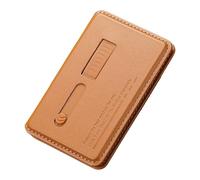 BELOWSYALER Angles de vue réglables, support de téléphone, rangement de cartes, design pliable, support en cuir PU, portefeuille pour téléphone