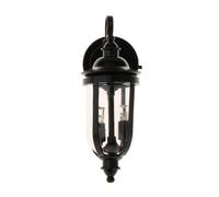 BELOWSYALER Applique murale miniature noire modèle figurine 1/12 maison de poupée lampe murale réaliste lampe de jardin pour maisons de poupée affichage scène