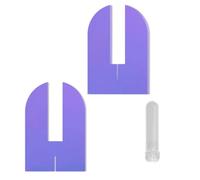 BELOWSYALER Arbres de Noël artificiels en acrylique 2D - Décoration festive lumineuse pour bureau, maison, vacances, table de Noël