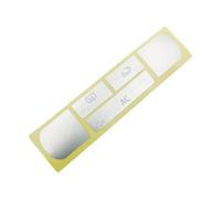 BELOWSYALER Autocollant de réparation pour bouton de climatisation - Noir et argenté - Découpe précise - Application rapide