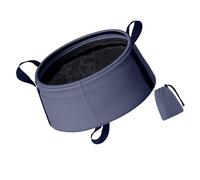 BELOWSYALER Bassine à laver compacte et pliable - Évier d'eau portable - Sac de lavage en polyester - Texture polyester - Pour voyage, camping, randonnée - Bol d'eau pliable et transportable