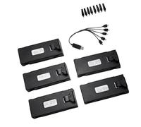 BELOWSYALER Batterie 1800 mAh avec câble de charge USB et 4 hélices de rechange pour batterie UAV série E88 légère et solide longue durée de vol
